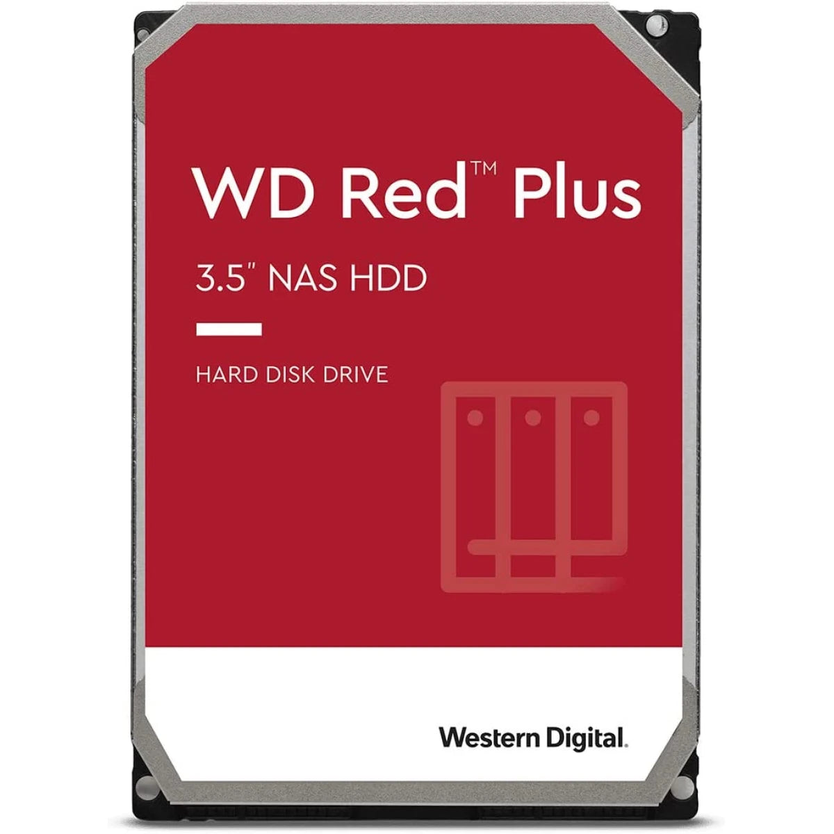 Western Digital 12TB WD Red Plus NAS HDD 7200RPM SATA 6 GB/s CMR 512 MB Cache 3.5"