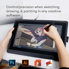 Wacom Cintiq 16 Creative Pen Display - 16" Full HD Graphic Drawing Monitor with Wacom Pro Pen 2, 8192 Pen Pressure Levels, for Windows &amp; Mac - Black