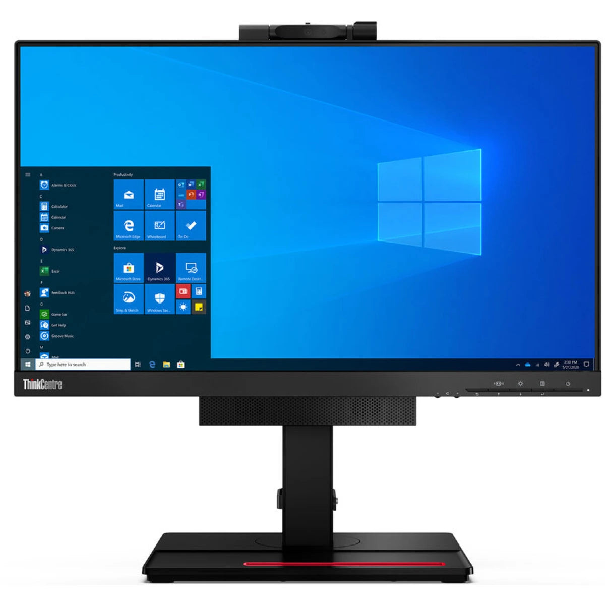 Lenovo ThinkCentre Tiny-in-One 22 Gen 4 IPS Conferencing Touch Monitor with Camera, MIC, Speakers &amp; Adjustable Stand