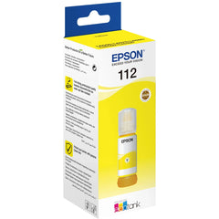 Genuine Epson 112 EcoTank Ink Bottle 70ml Pigment Cartridge - Yellow