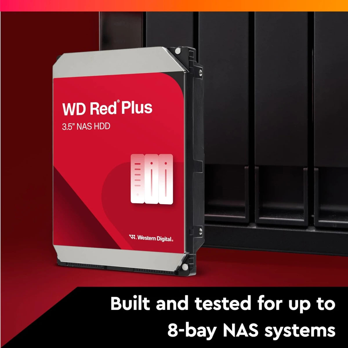 Western Digital 8TB WD Red Plus NAS Internal HDD CMR 256 MB Cache 3.5" Internal HDD