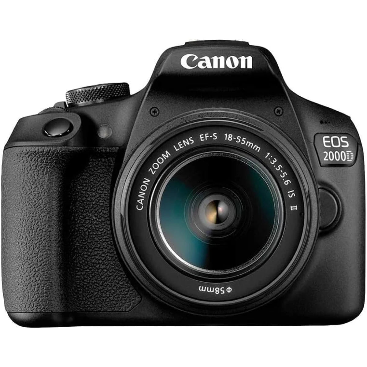 Canon EOS 2000D 24.2 MP DSLR Camera With EF-S 18-55 mm f/3.5-5.6 IS II Lens - Black