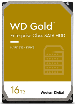 Western Digital 16TB WD Gold Enterprise Class HDD 7200 RPM Class 512 MB Cache 3.5"