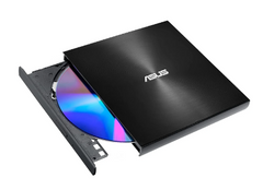 جهاز قراءة وكاتب أقراص DVD خارجي ASUS ZenDrive U9M Ultraslim لنظام التشغيل Windows وMac (يتضمن كابلات USB 2.0 وType-C)