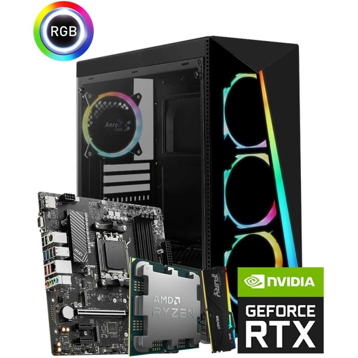 Best Buy For Online Shopping Desktop Computers AMD RYZEN 5 7600 // RTX 4060 8GB // 16GB RAM - Custom PC