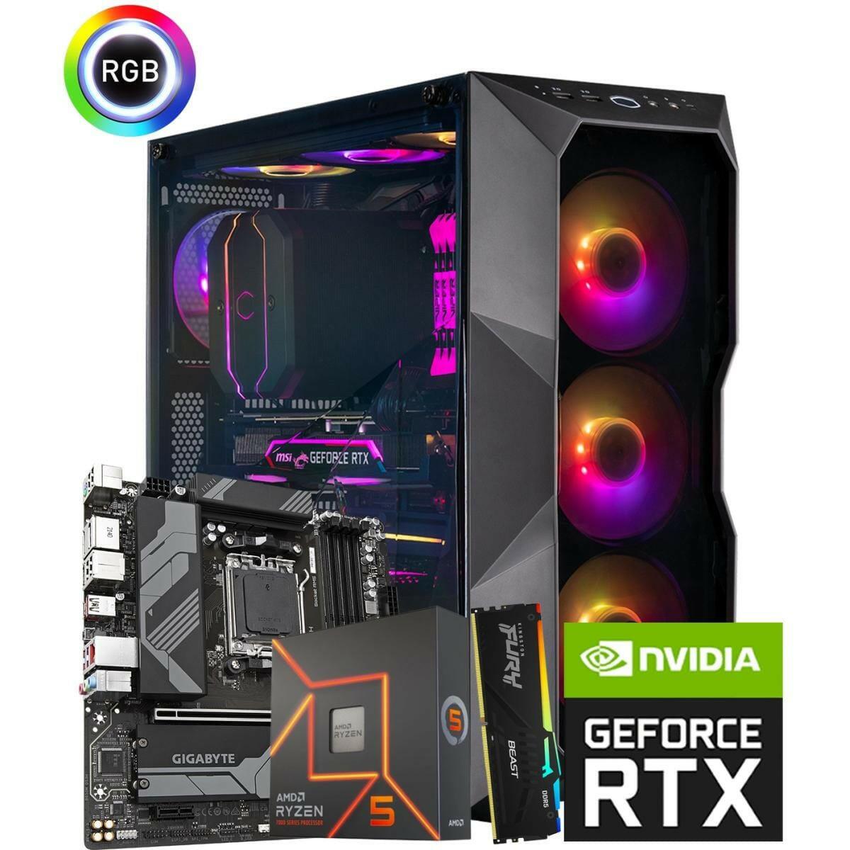 Best Buy For Online Shopping Desktop Computers AMD RYZEN 5 7600X // RTX 4070 Ti 12GB // 16GB RAM - Custom Build