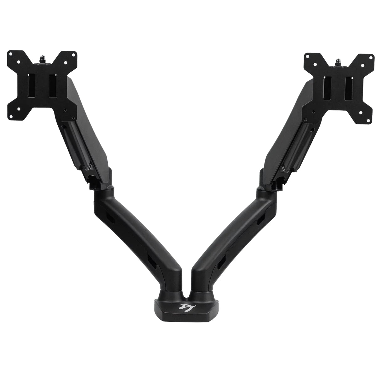 Arozzi Alzare Dual Gas Lift Monitor Arm 360° Screen Rotation Cable Management - Black