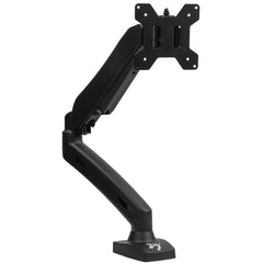 Arozzi Alzare Single Gas Lift Monitor Arm 360° Screen Rotation Cable Management - Black