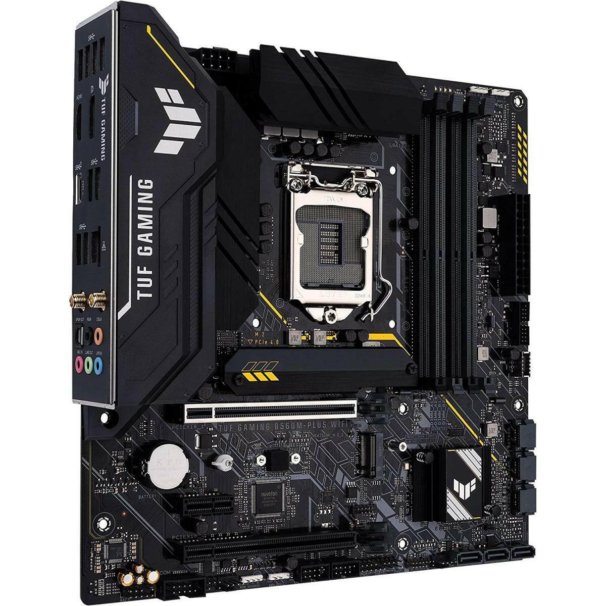 ASUS MOTHERBOARD ASUS TUF Gaming B560M-PLUS WiFi 6 LGA1200 (Intel11th/10th Gen) mATX Gaming Motherboard PCIe 4.0, 2X M.2 2.5Gb LAN