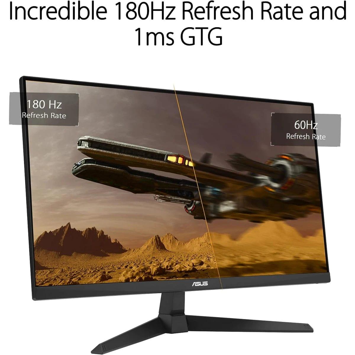 ASUS Computer Monitors ASUS TUF VG249Q3A 24" Fast IPS Full HD 180Hz 1ms Extreme Low Motion Blur 99% sRGB FreeSync Premium w/ Speakers