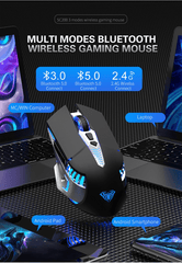 AULA GAMING MOUSE AULA sc200 Rechargeable Bluetooth Gaming Mouse RGB