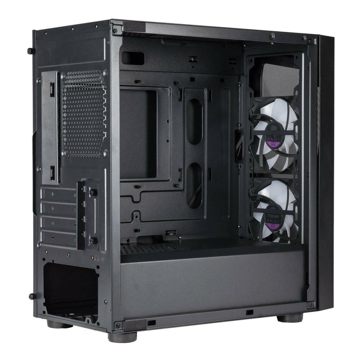 COOLER MASTER PC CASE Cooler Master CMP 320 ARGB Mini Tower Tempered Glass Gaming Case w/ 2 x120mm CF120 ARGB Fan