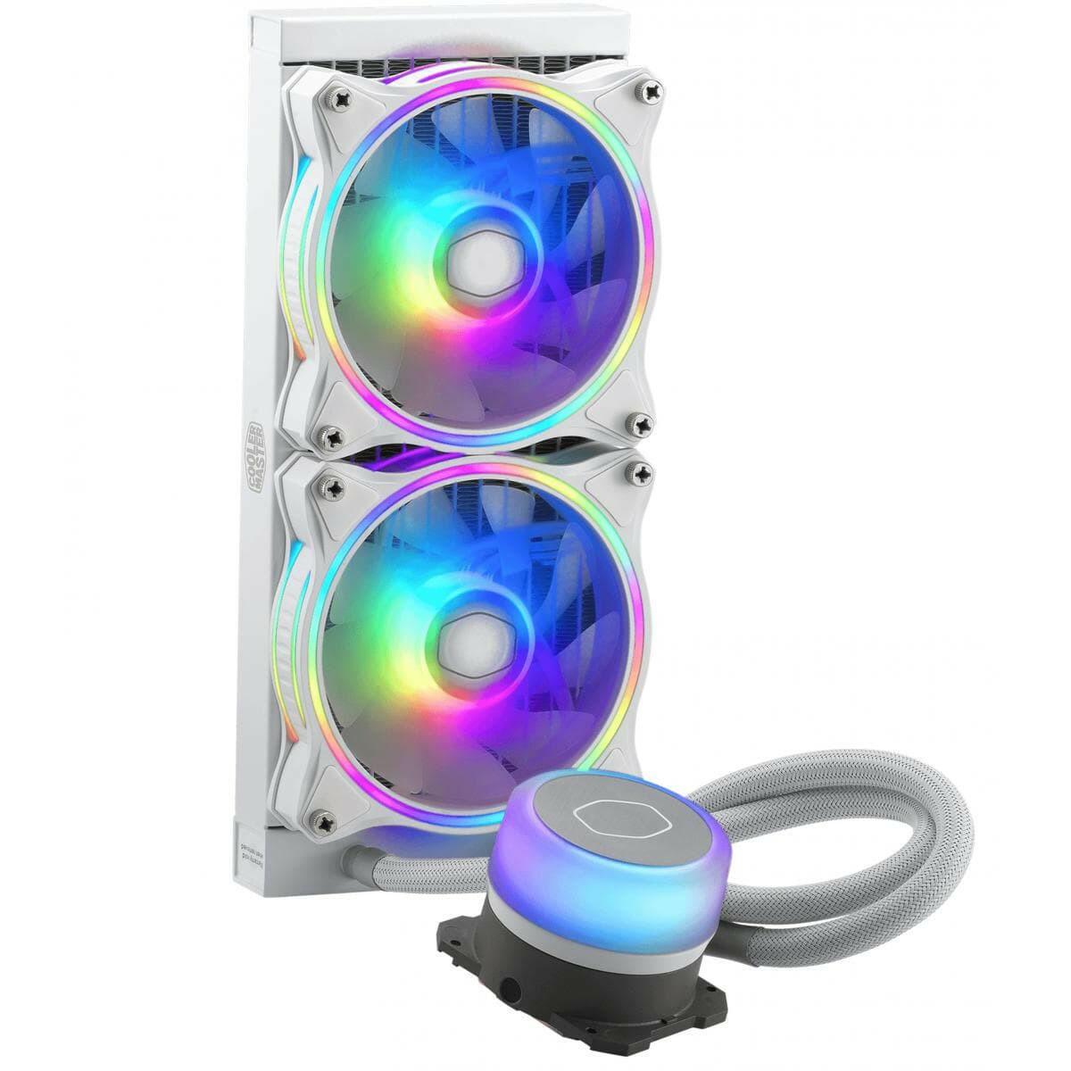 COOLER MASTER Liquid Cooler Cooler Master MasterLiquid ML240 ILLUSION White Edition ARGB CPU Liquid Cooler