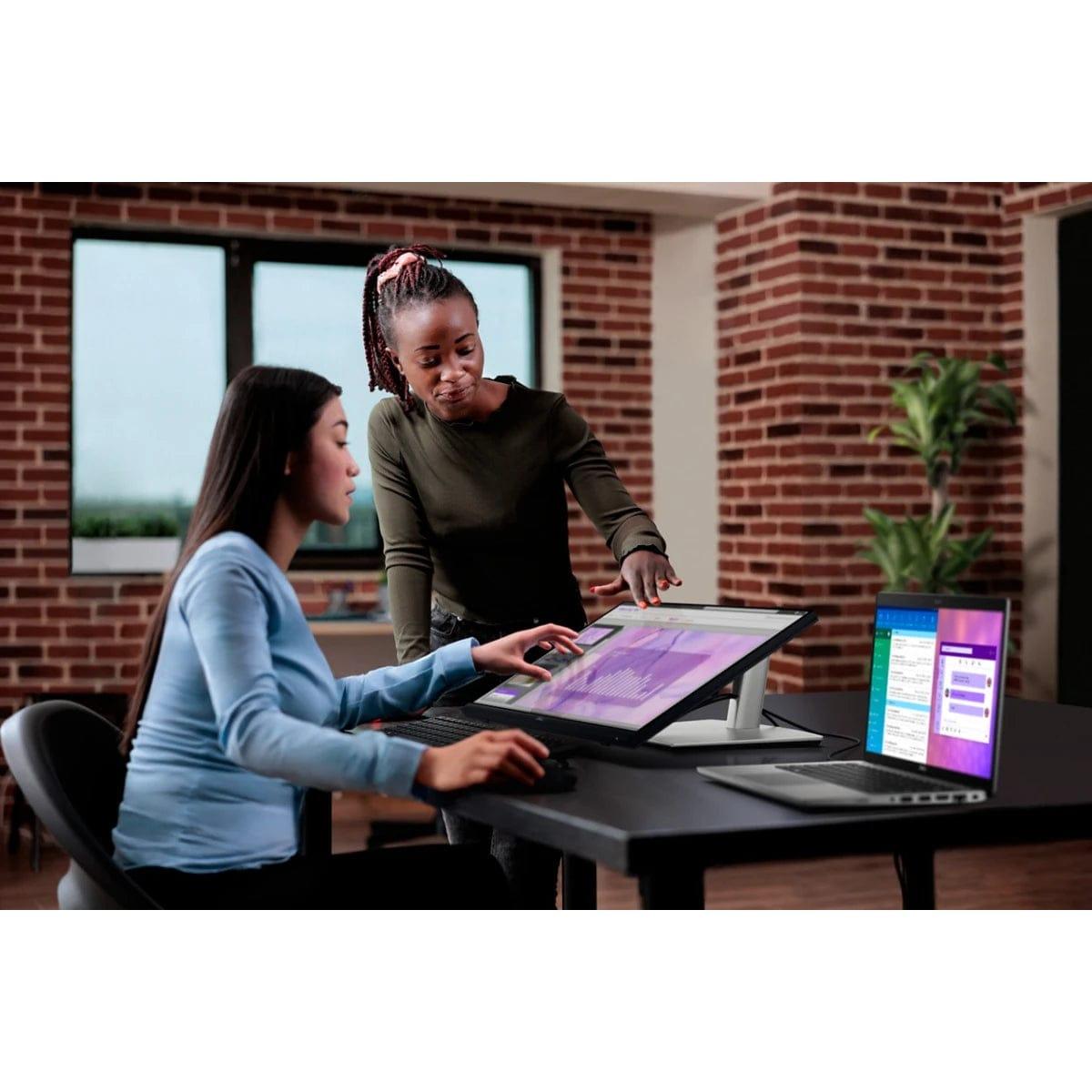 DELL Computer Monitors Dell Professional P2424HT 24" IPS Touch Full HD Articulating Stand Extensive Connectivity ( Display Port , HDMI , USB C , USB Hub) w/ Speakers