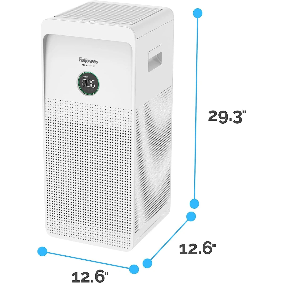 Fellowes AeraMax SE Air Purifier 3-Speed Large Room w/ True HEPA Air Filter & 3-Stage Allergen & Odor Purification 915 SqFt Coverage - White