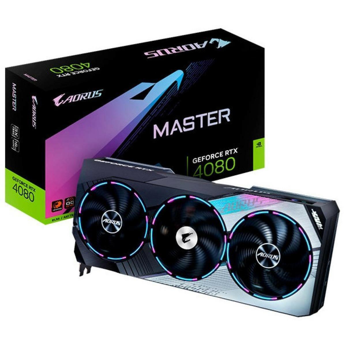 GIGABYTE GPU GIGABYTE AORUS GeForce RTX 4080 MASTER 16GB GDDR6X - Graphics Card