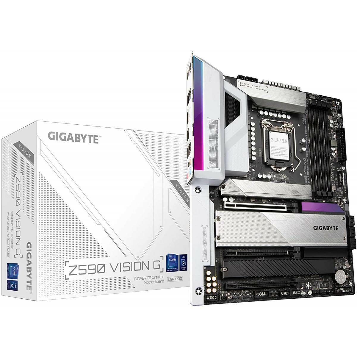 GIGABYTE MOTHERBOARD GIGABYTE Motherboard Z590 Vision G LGA 1200/ATX/3x M.2/PCIe 4.0/USB 3.2 Gen2X2 Type-C/2.5GbE LAN