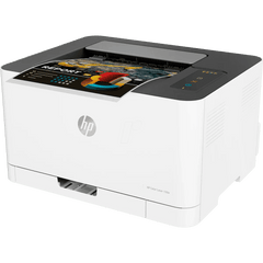 HP Printers HP Color Laser 150a A4 Color Laser Printer For Home & Office up to 18 black /4 Color PPM USB Interface - White