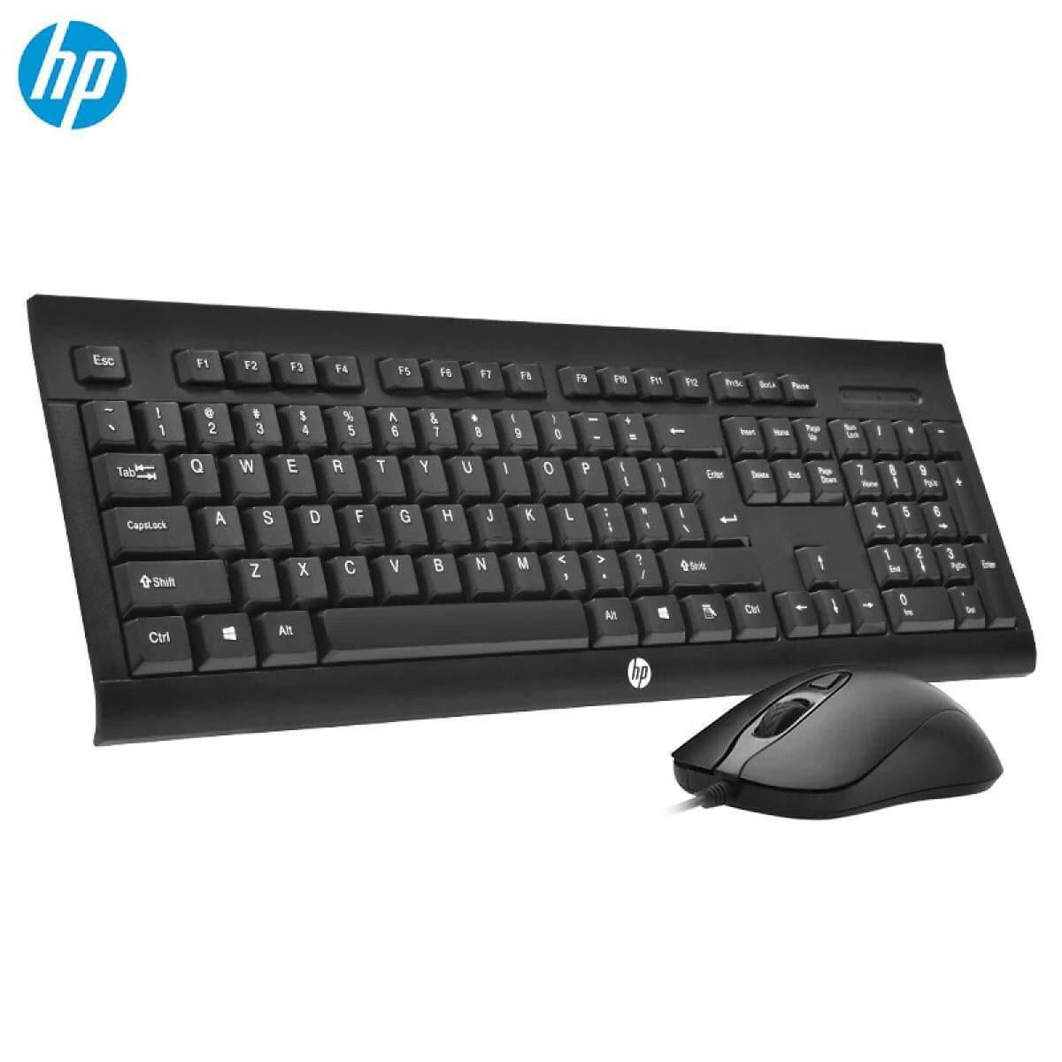 HP accesories HP KM100 Wired Keyboard Mouse Combo English Keyboard Laptop Optical Gaming Ergonomics