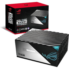 ASUS ROG Thor 1600W 80+ Titanium Fully Modular Power Supply with OLED Display, 135mm Fan, and Aura Sync