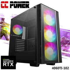 CC Power 4060TI-102 Gaming PC – 12th Gen Intel Core i9 16-Cores, Nvidia RTX 4060TI 8GB, Advanced Air Cooler