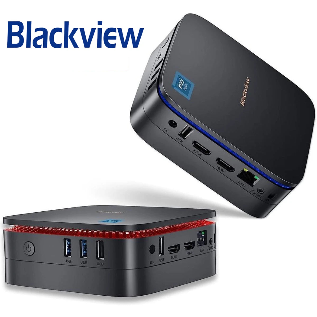 Blackview MP60 Mini PC – Intel Celeron N5095, 4-Cores, 16GB RAM, 512GB SSD, Mini PC Barebone for Home &amp; Business