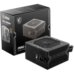 MSI MAG A650BN 80 Plus Bronze Certified 650W Gaming Power Supply ATX Compact Size - Black