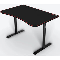 Arozzi Arena Fratello Curved Desk - Full Surface Water Resistant Mat, Custom Monitor Mount, Cable Management - Black