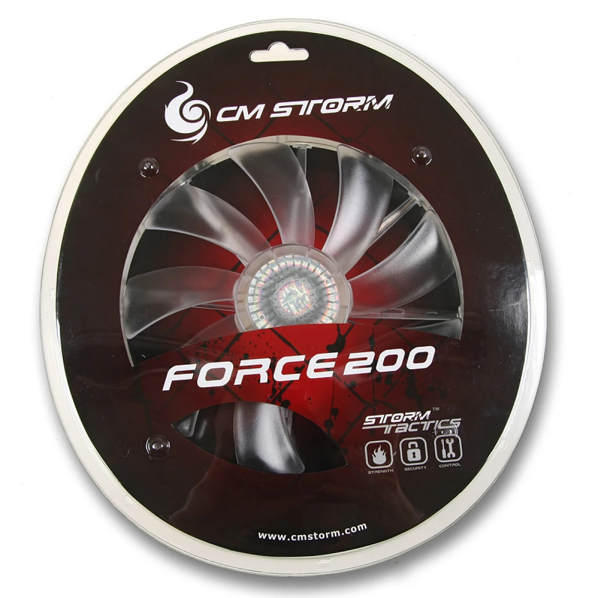 COOLER MASTER Storm Force 200mm Red LED Case Fan - R4-LUS-10AR-GP