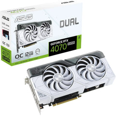 ASUS Dual GeForce RTX 4070 Super – PCIe 4.0, 12GB GDDR6X, DLSS 3, Axial-tech Fan Design, Auto-Extreme Technology, White