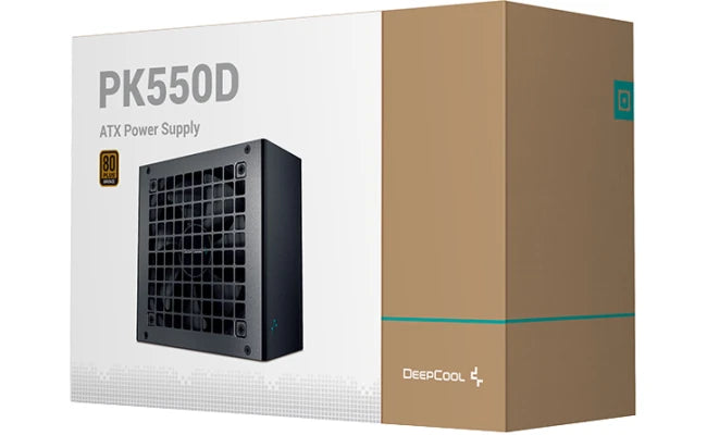 Deepcool PK550D 550W 80 Plus Bronze Certified Power Supply For Gaming PC - Black