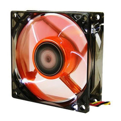 XIGMATEK XLF-F1253 120mm Orange Case Fan with 4 White LEDs and PSU Molex Adapter