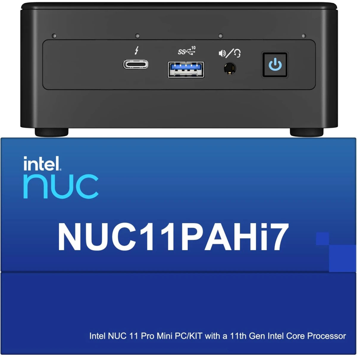 Intel NUC 11 Performance – 11th Gen Intel Core i7 Mini PC (500GB SSD / 16GB RAM) for Home &amp; Business – Black