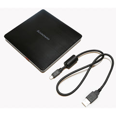 Lenovo Slim DVD Burner DB65 DVD±RW (±R DL) External Drive USB 2.0 - Black