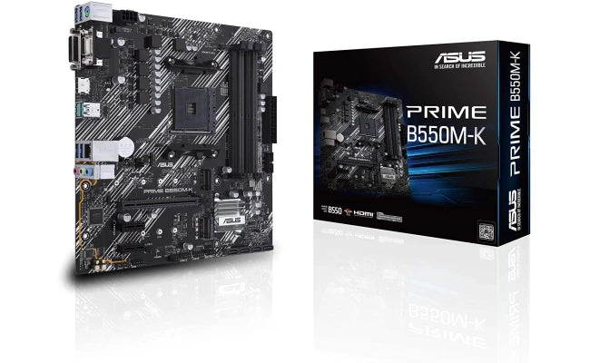 ASUS Prime B550M-K AMD B550 Mainboard - Dual M.2, PCIe 4.0