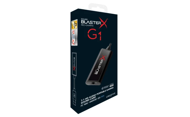 Creative Sound BlasterX G1 7.1 USB Gaming DAC &amp; Sound Card