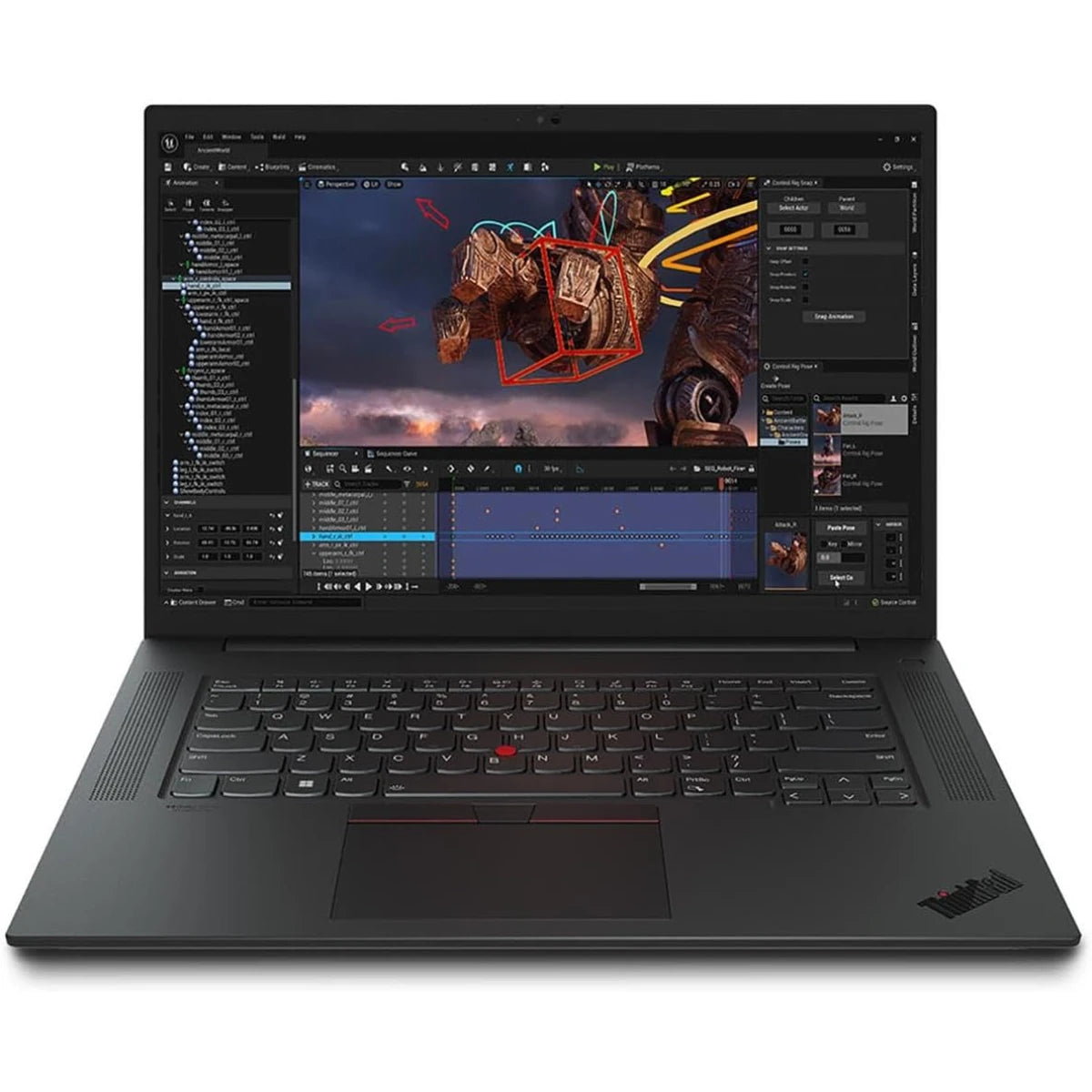 Lenovo ThinkPad P1 Gen 6 (2023) - 13th Gen Intel Core i9, NVIDIA RTX 4090 16GB GDDR6, 64GB RAM, 4TB NVMe SSD, 16" UHD+ OLED Touchscreen - Black