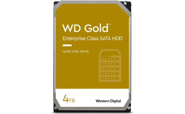 Western Digital 4TB WD Gold Enterprise Class HDD - 7200 RPM, 256MB Cache, 3.5"