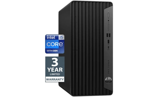 HP Pro 400 G9 Tower Desktop (2023) - Intel Core i5 14-Cores, 8GB RAM, 512GB SSD, 3 Years Warranty