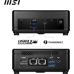 MSI Cubi 5 12M (2023) Mini PC Barebone 0.7L – Intel 12th Gen Core i5, 10-Cores, Support for Matrix Display &amp; Dual LAN – For Home &amp; Business