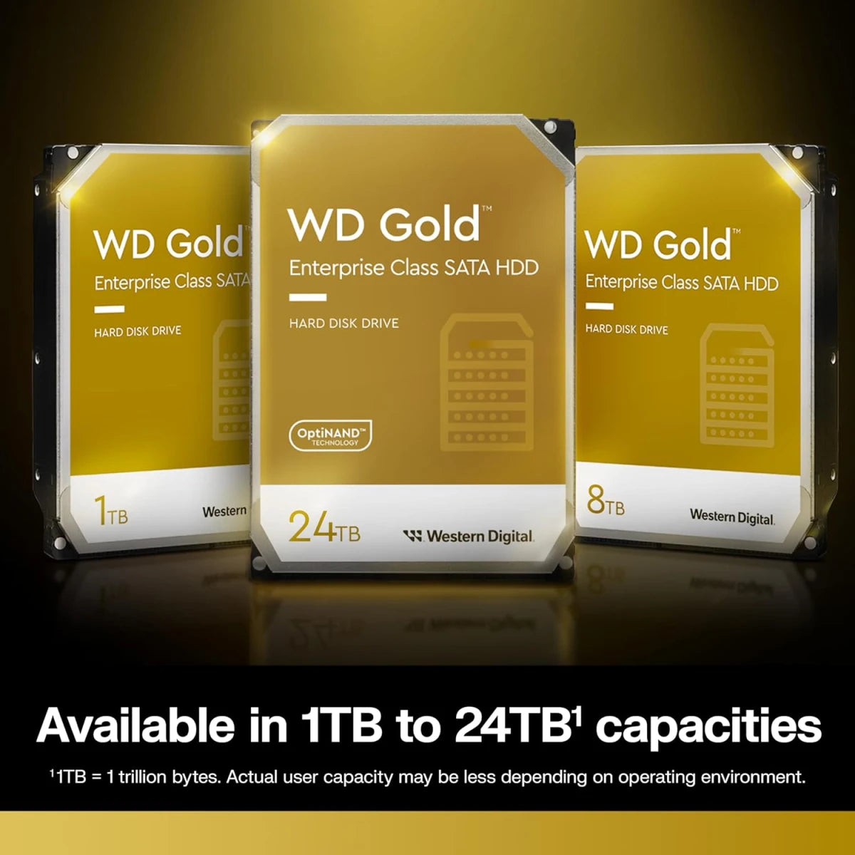 Western Digital 4TB WD Gold Enterprise Class HDD - 7200 RPM, 256MB Cache, 3.5"