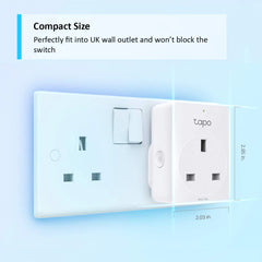 TP-Link Tapo P100 Smart Plug Wi-Fi Outlet – Remote Control, Timer Switch, Voice Control with Amazon Alexa &amp; Google Assistant