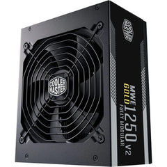 Cooler Master MWE Gold 1250 V2 ATX3.0 Fully Modular 1250W PSU - 80+ Gold, Quiet 140mm FDB Fan, 2 EPS Connectors