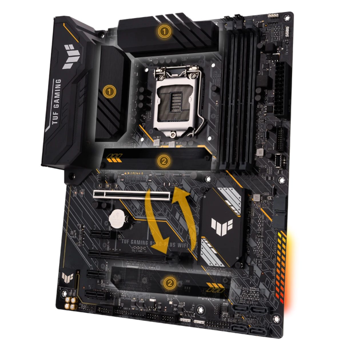 ASUS TUF GAMING B560-PLUS WIFI Intel B560 ATX Motherboard