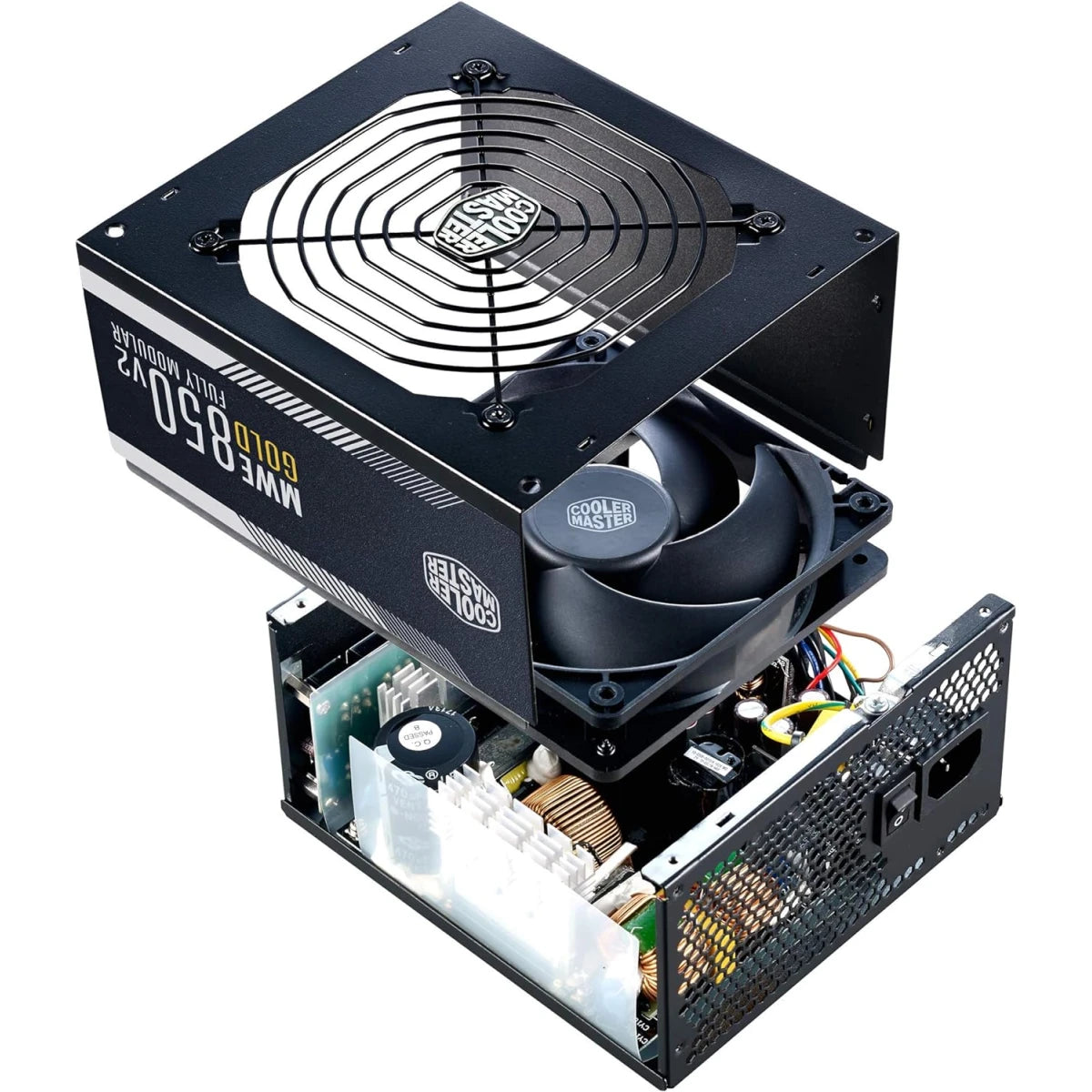 Cooler Master MWE Gold 850 V2 Full Modular 850W PSU - 2 EPS Connectors, 120mm HDB Fan, Semi-Fanless Operation