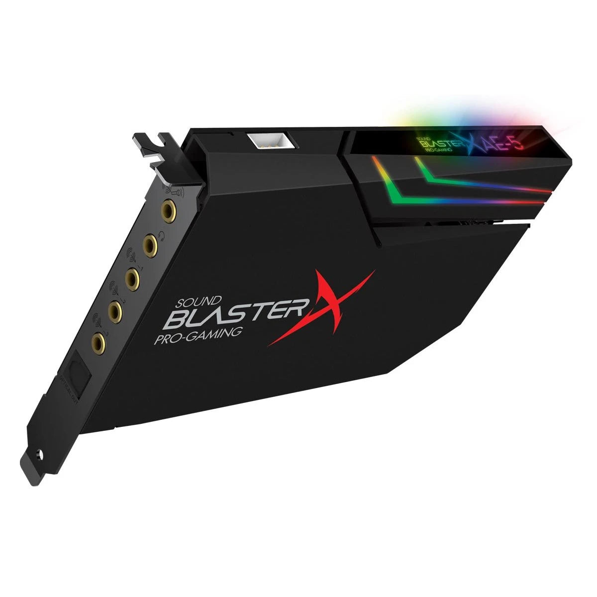 Creative Sound BlasterX AE-5 Plus SABRE32 Hi-Res 32-bit/384 kHz PCIe Gaming Sound Card &amp; DAC – Dolby Digital, DTS Xamp Discrete Headphone Bi-amp