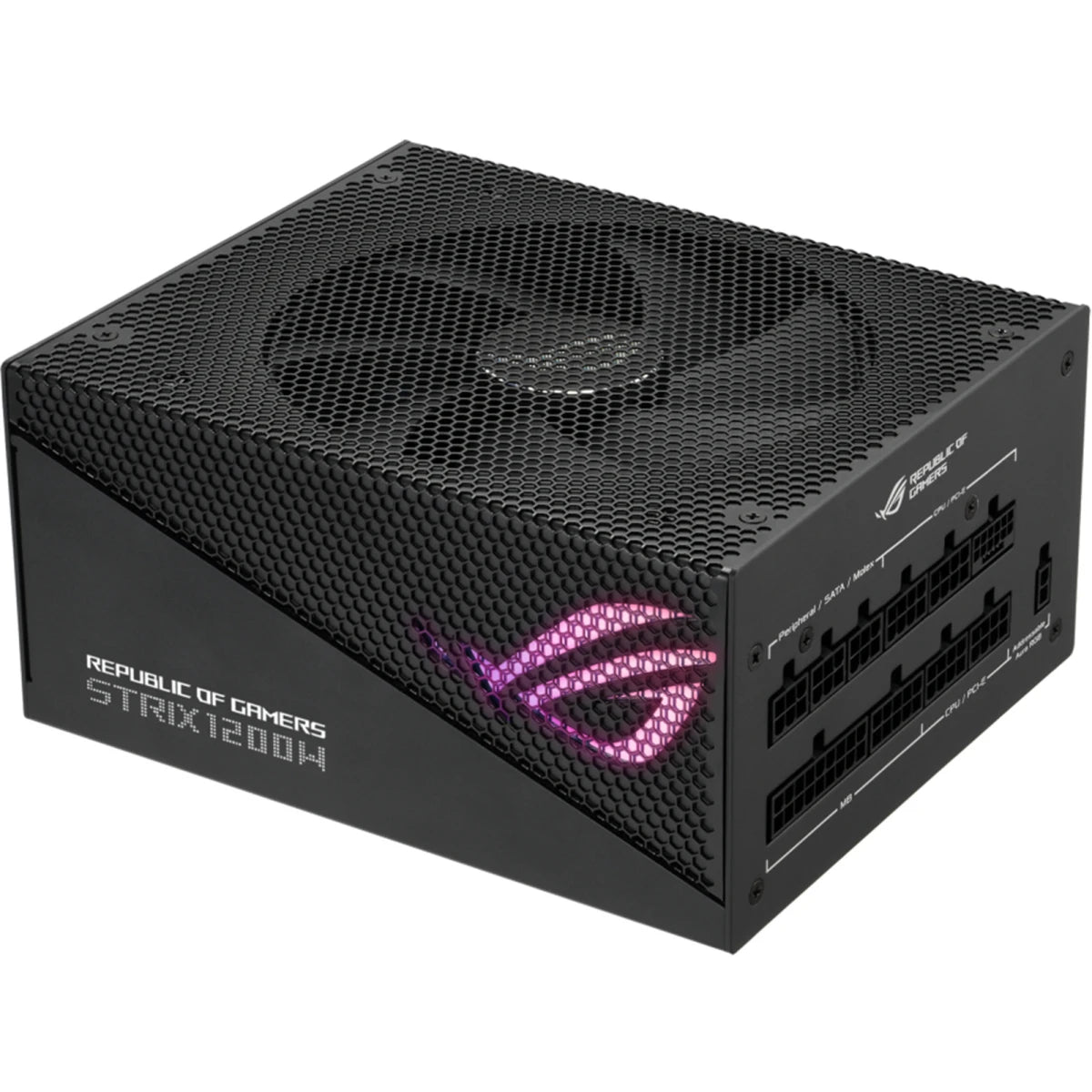 ASUS ROG Strix 750W Gold Aluminum Axial-tech Fan PCIe Gen 5.0 Fully Modular Power Supply - Aura Edition