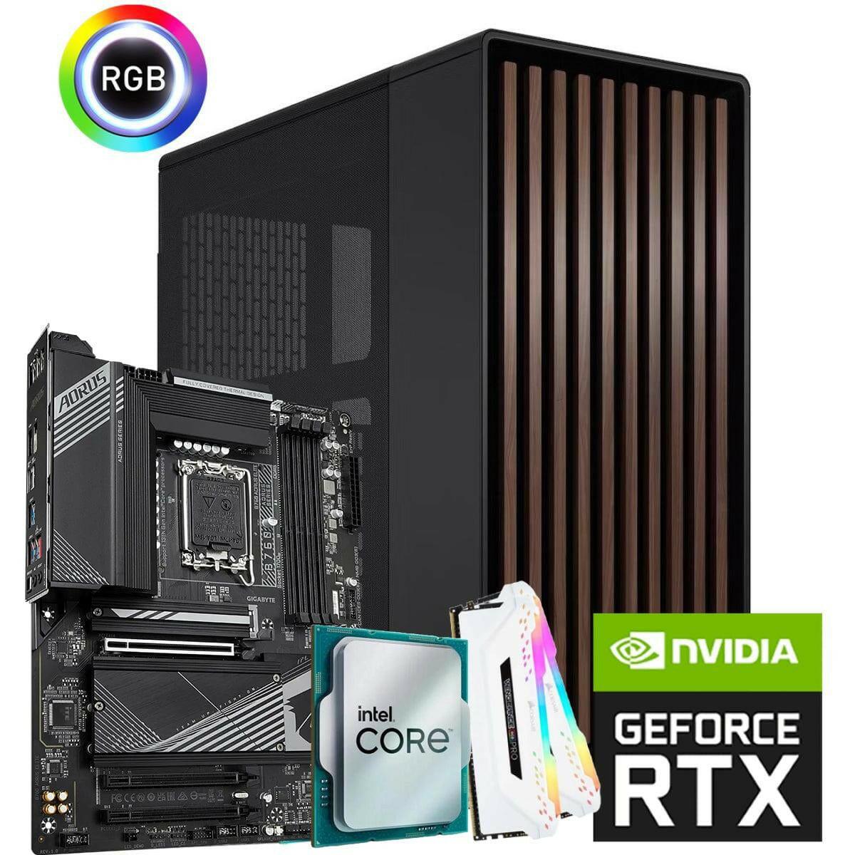 DELL Desktop Computers INTEL CORE i5 13400F // RTX 4060 Ti 8GB // 16GB RAM DDR4 - Black & White Stylish Build