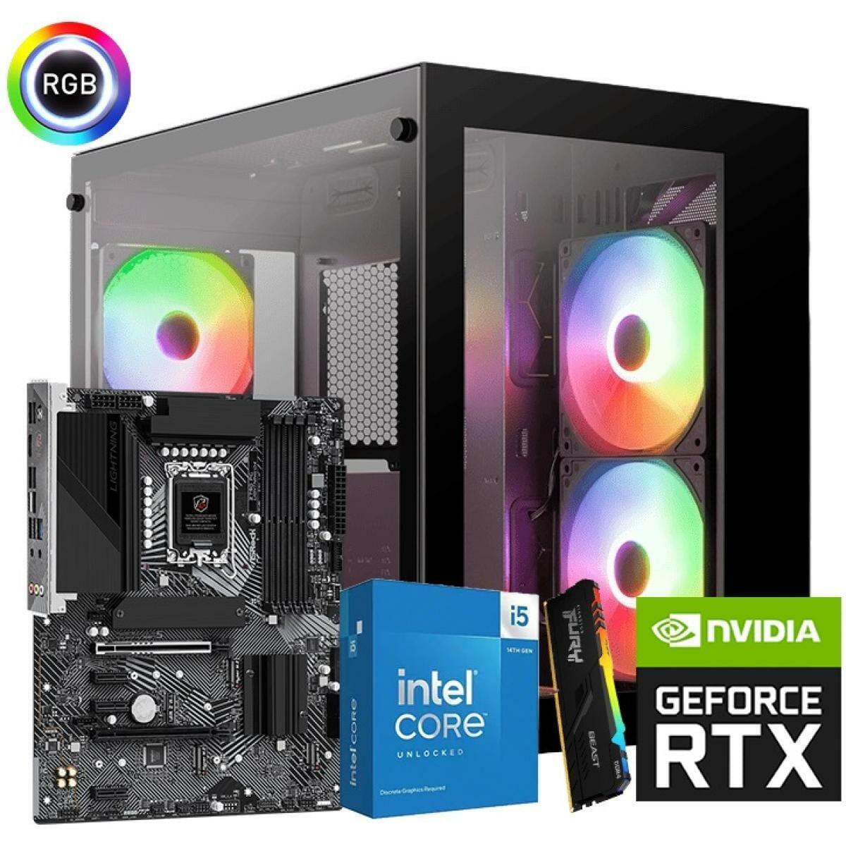 Best Buy For Online Shopping Desktop Computers INTEL CORE i5 14600KF // RTX 4060 Ti 8GB // 16GB RAM DDR4 - Custom Build