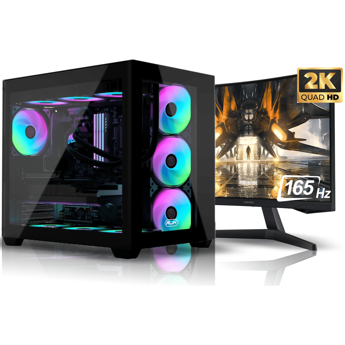 Best Buy For Online Shopping Desktop Computers INTEL CORE i7 12700 // RTX 4080 16GB // 16GB RAM DDR4 w/ 2K QHD Gaming Monitor - Stylish Build